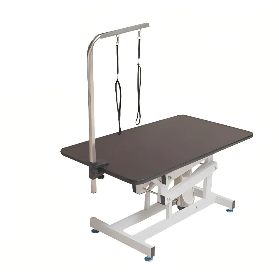 कुत्ते के लिए हाइड्रोलिक लिफ्टिंग पशु चिकित्सक मुड़ा हुआ पालतू सौंदर्य टेबल