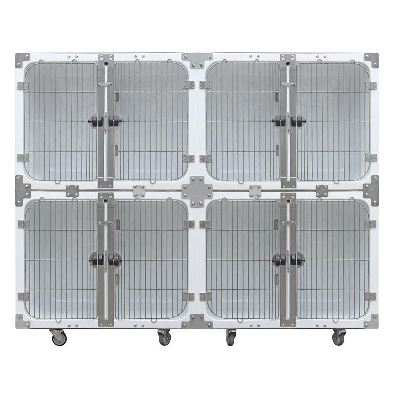 पशु चिकित्सा जलरोधक फाइबरग्लास मॉड्यूलर कुत्ता पिंजरा